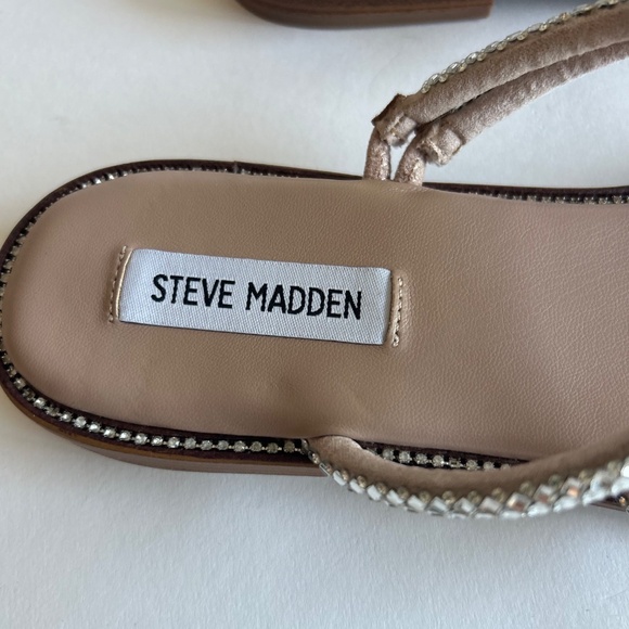 Steve Madden Textile Glass Upper  Sandals Flip Flops size 10 - Picture 11 of 15